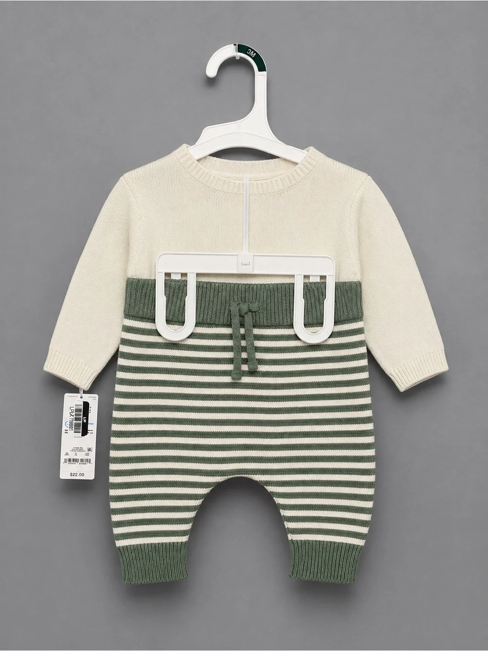 Carter's Cream and Green Baby Sweater